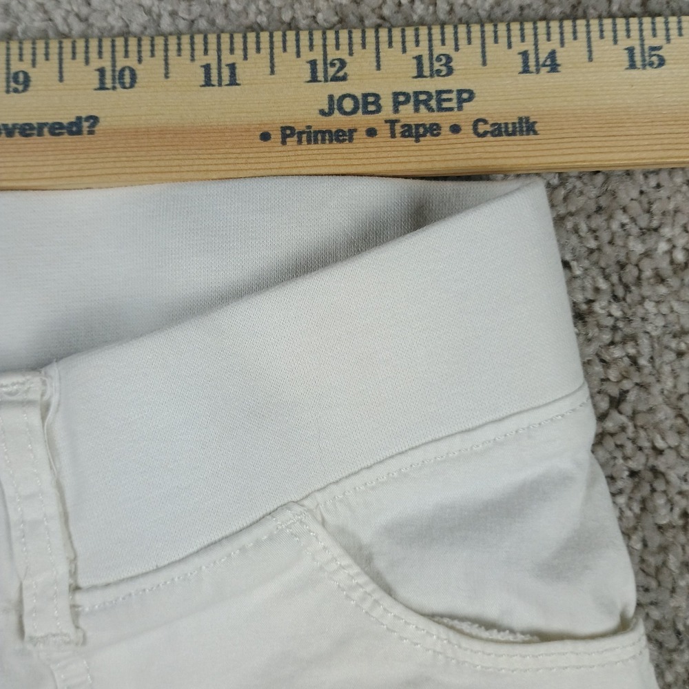 Lee Relaxed Fit White Capri Pants Womens Size 4 Stretch Casual Crop - Picture 6 of 9